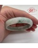 【肌容雪】天然緬甸A貨飄花翡翠特色美鐲 編號195 (鐲寬58.1mm #19號)