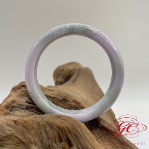 【肌容雪】天然緬甸A貨春彩翡翠特色手鐲 編號207(鐲寬58.4mm #19號)