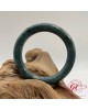 【肌容雪】天然緬甸A貨藍水翡翠圓條手鐲 編號229 (55.0mm #17.5號)