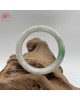 【肌容雪】天然緬甸A貨白底青翡翠美鐲 編號410(鐲寬58.2mm #19號)