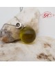 【肌容雪】綠琥珀圓珠項鍊 編號-B141 (圓珠直徑19.8mm  重量9.82g含鍊重)