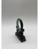 【肌容雪】天然緬甸A貨綠飄花翡翠特色手鐲 編號75 (鐲寬54.8mm #17.5號)