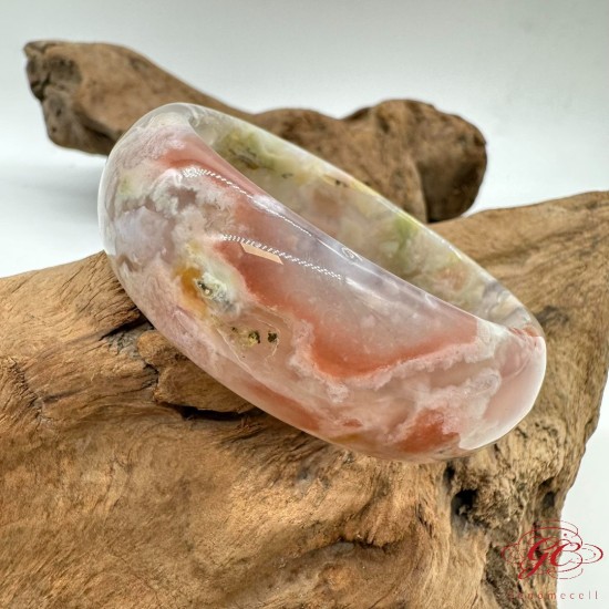 【肌容雪】櫻花瑪瑙手鐲 編號B166(鐲圍60.3mm #19.5號)